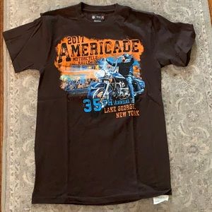 Brown Americade motorcycle t-shirt